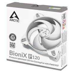 ARCTIC BioniX P120 (Gray/White) – Pressure-optimised 120 mm Gaming Fan with PWM PST - Additional view 6