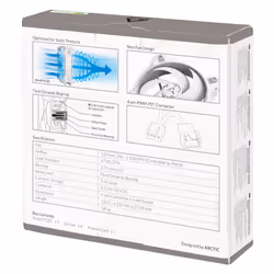 ARCTIC BioniX P120 (Gray/White) – Pressure-optimised 120 mm Gaming Fan with PWM PST - Additional view 7