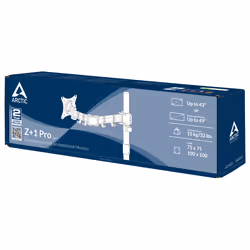 ARCTIC Z+1 Pro Gen 3 - Extension Arm for an Additional Monitor, 15 kg, 109.2 cm (43"), 124.5 cm (49"), 75 x 75 mm, 100 x 100 ...