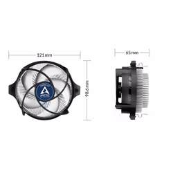 ARCTIC Alpine 23 - Compact AMD CPU-Cooler Processor Air cooler 9 cm Aluminium, Black 1 pc(s) - Additional view 6
