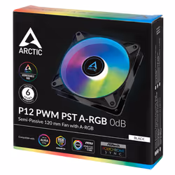 ARCTIC P12 PWM PST A-RGB 0dB Computer case Fan 12 cm Black, White 1 pc(s) - Additional view 5