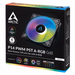 ARCTIC P14 PWM PST A-RGB 0dB - Semi-Passive 140 mm Fan with Digital A-RGB - Additional view 5