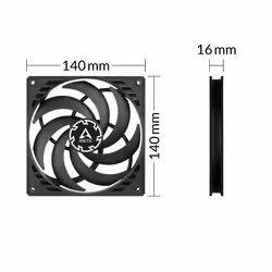 ARCTIC P14 Slim PWM PST Pressure-optimised 140 mm PWM Fan with integrated Y-cable - Additional view 5