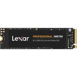 Lexar Professional NM700 M.2 2280 PCIe NVMe 256GB SSD, Gaming, Up To 3500MB/s (LNM700-256RB)