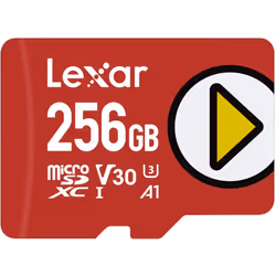 Lexar PLAY 256GB microSDXC UHS-I Card, Up To 150 MB/s Read (LMSPLAY256G-BNNAG)