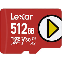 Lexar PLAY 512GB microSDXC UHS-I Card, Up To 150 MB/s Read (LMSPLAY512G-BNNAG)