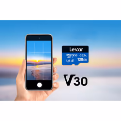 633x 128GB Micro SD Card, microSDXC UHS-I Card + SD Adapter, microSD Memory Card up to 100MB/s Read, A1, Class 10, U3, V30, TF Card for