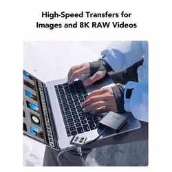 RW510 CFexpress Type B Card Reader, Up to 10Gbps, USB 3.2 Gen 2 CF Memory Card Reader for CFe Type B Card, CF Card Reader Includes USB Type-C Cable
