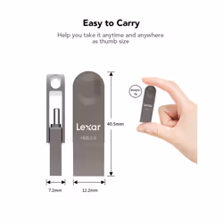 USB Flash Drive 64GB, Pen Drive USB 3.2 Gen 1, USB C & USB A, Reading Speed Up to 100MB/s, Supports OTG, Metal USB Memory Stick for PC, Laptop, Car,