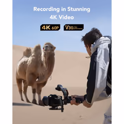 64GB SD Card SILVER, Up to 205MB/s Read, 90MB/s Write, SDXC UHS-I Memory Card, Class 10, U3, V30, SD Card for Professional Photographers,