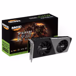 Inno3D GEFORCE RTX 4070 Ti SUPER TWIN X2 OC, GeForce RTX 4070 Ti, 16 GB, GDDR6X, 256 bit, 7680 x 4320 pixels, PCI Express x16 ...