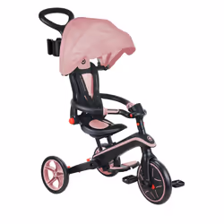 Globber Trike Explorer 4 in 1 Foldable, 0.1 yr(s), 3 wheel(s), Black, Pink