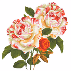 Diamond Dotz Camellia & Rose Bouquet