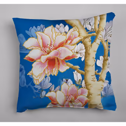 Diamond Dotz Magnolias On Blue 2, Children's diamond painting kit, Multicolour