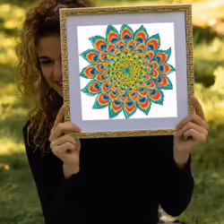 Diamond Dotz Peacock Mandala