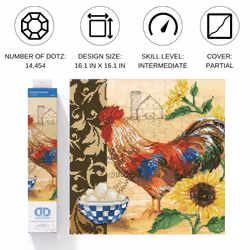 Diamond Dotz Country Rooster
