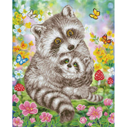 Diamond Dotz Sweet Racoons