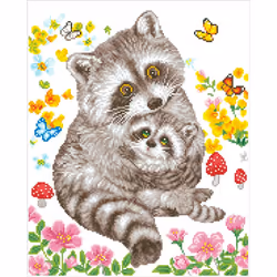 Diamond Dotz Sweet Racoons