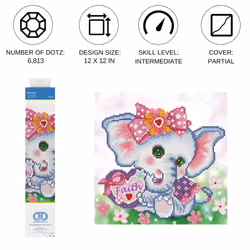 Diamond Dotz Faith Elephant