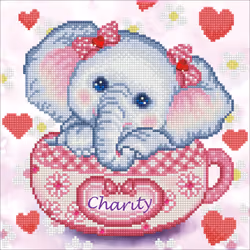 Diamond Dotz Charity Elephant, Children's diamond painting kit, Multicolour