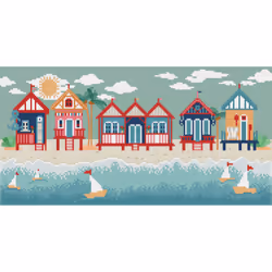 Diamond Dotz Seaside Days, Children's diamond painting kit, Multicolour