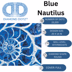 Diamond Dotz Blue Nautilus