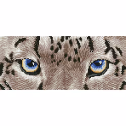 Diamond Dotz Snow Leopard Spy, Children's diamond painting kit, Multicolour