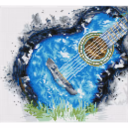 Diamond Dotz Blue Grass, Children's diamond painting kit, Multicolour