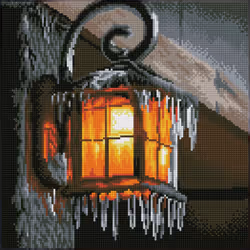 Diamond Dotz Frosty Light, Children's diamond painting kit, Multicolour