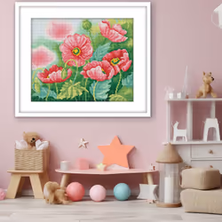 Diamond Dotz Watercolour Poppies