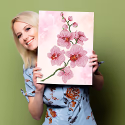 Diamond Dotz Orchid Spray