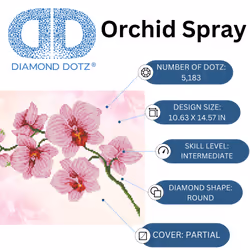 Diamond Dotz Orchid Spray