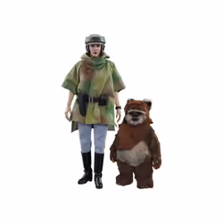 Official Star Wars Princess Leia and Wicket 1:6 Scale Figure