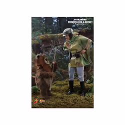 Official Star Wars Princess Leia and Wicket 1:6 Scale Figure