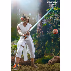 Figure Hot Toys MMS559 - Star Wars : The Rise Of Skywalker - Rey And D-0