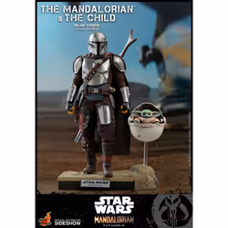 1:6 Mandalorian & Child (Deluxe) Collectible Set by Hot Toys The Mandalorian - Television Masterpiece Series