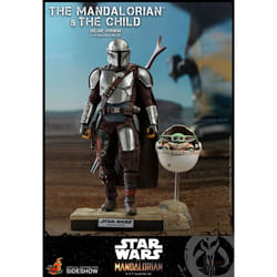 1:6 Mandalorian & Child (Deluxe) Collectible Set by Hot Toys The Mandalorian - Television Masterpiece Series