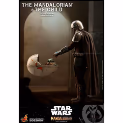 1:6 Mandalorian & Child (Deluxe) Collectible Set by Hot Toys The Mandalorian - Television Masterpiece Series