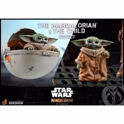 1:6 Mandalorian & Child (Deluxe) Collectible Set by Hot Toys The Mandalorian - Television Masterpiece Series