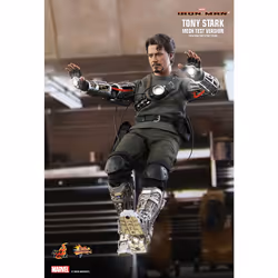Figure Hot Toys MMS581 - Marvel Comics - Iron Man - Tony Stark Mech Test Deluxe Version