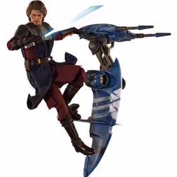 Figure Hot Toys TMS020 - Star Wars : The Clone Wars - Anakin Skywalker And Stap Standard Version
