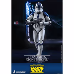 Figure Hot Toys TMS022 - Star Wars : The Clone Wars - 501ST Battalion Clone Trooper Standard Version