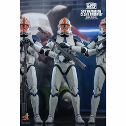 Figure Hot Toys TMS023 - Star Wars : The Clone Wars - 501ST Battalion Clone Trooper deluxe Version
