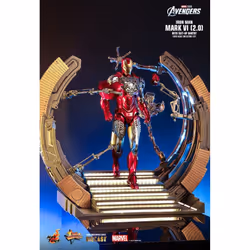 Hot Toys MMS688D53 - Marvel Comics - The Avengers - Iron Man Mark VI & Suit-Up Gantry