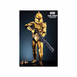Figure Hot Toys MMS735 - Star Wars - Clone Trooper Gold Chrome Version