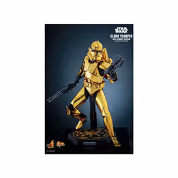 Figure Hot Toys MMS735 - Star Wars - Clone Trooper Gold Chrome Version