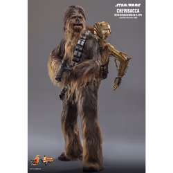Figure Hot Toys MMS766 - Star Wars : The Empire Strikes Back - Chewbacca & Disassembled C-3PO