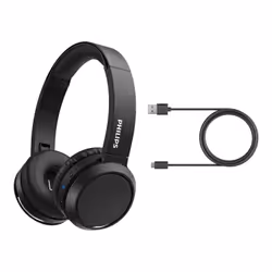 Philips 4000 series TAH4205BK/00 headphones/headset Wireless Head-band Calls/Music USB Type-C Bluetooth Black