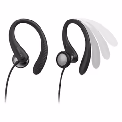 Philips TAA1105BK/00 headphones/headset Wired Ear-hook, In-ear Sports Black