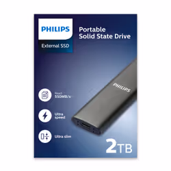 Philips FM02SS030P/00 external solid state drive 2 TB USB Type-C 3.2 Gen 1 (3.1 Gen 1) Grey